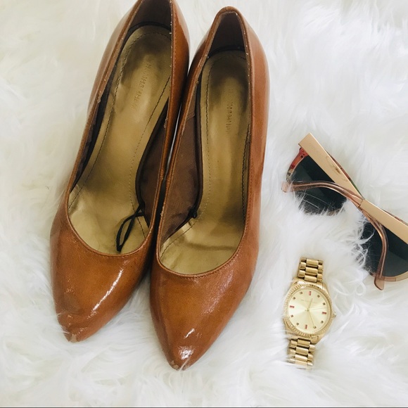 H&M Shoes - H&M | Shiny Caramel Heels